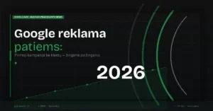 Google reklama patiems: kaip paleisti pirmą kampaniją