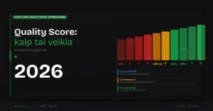 Google Ads Quality Score: kas tai ir kaip tikrai pagerinti